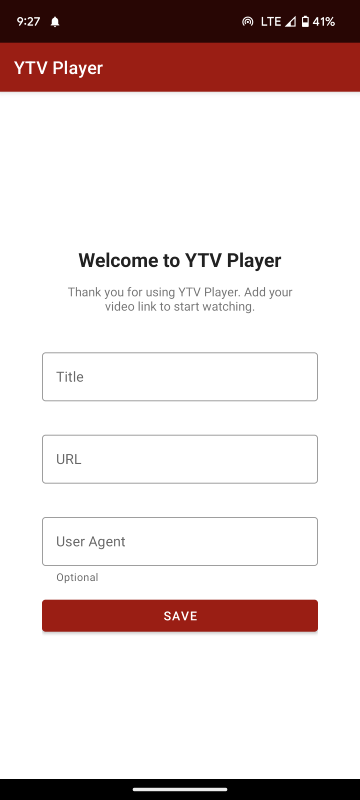 YTV Player App